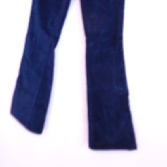 J BRAND JOAN Velvet Super High Rise Wide Flared Pants Jeans 26 Indigo NWT 248 - Picture 4 of 11